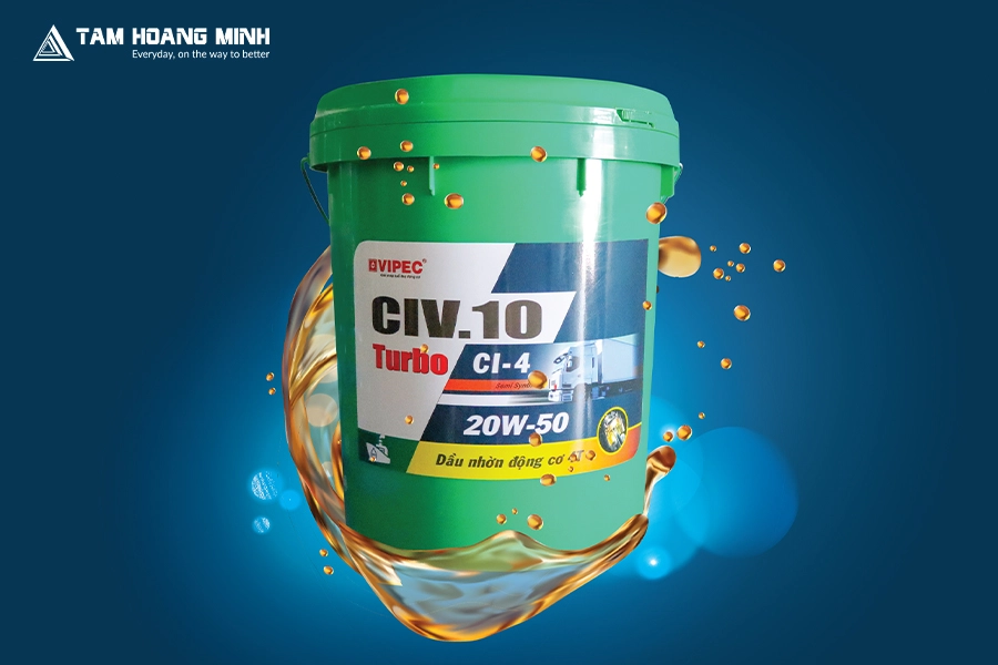 CIV.10 SAE 20W-50 - DẦU NHỜN ĐỘNG CƠ CHUYÊN DIESEL CI-4 CAO CẤP