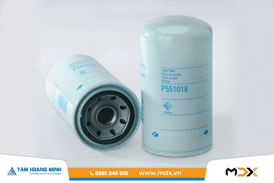 P551018 - Lọc nhớt động cơ toàn phần dạng vặn Donaldson